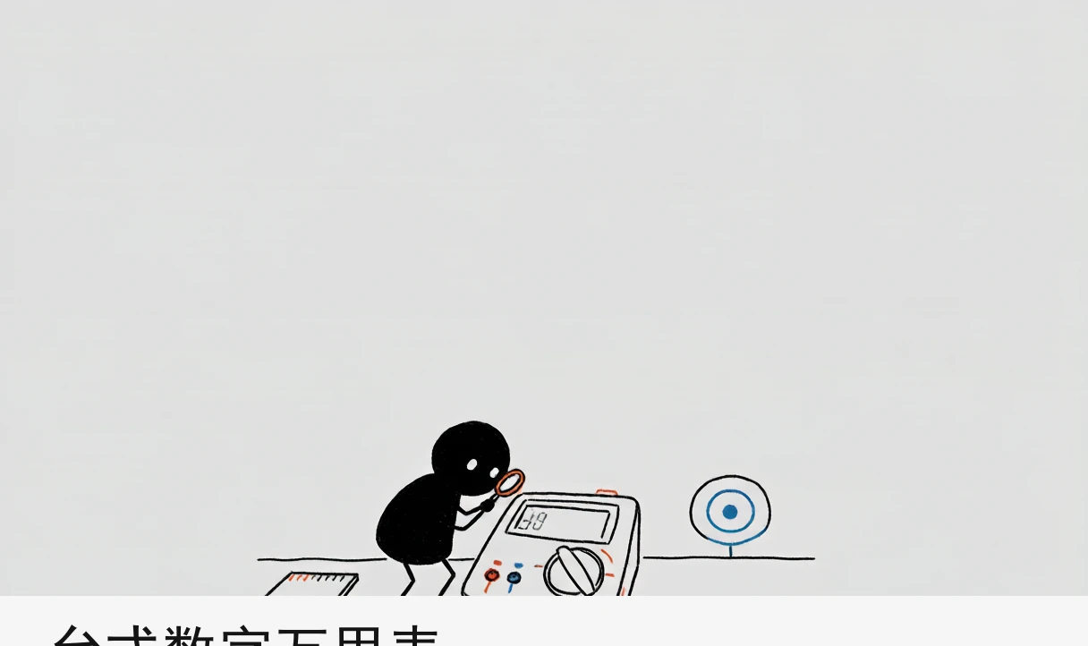 台式数字万用表怎么挑：位数、精度、读数速率先排好队