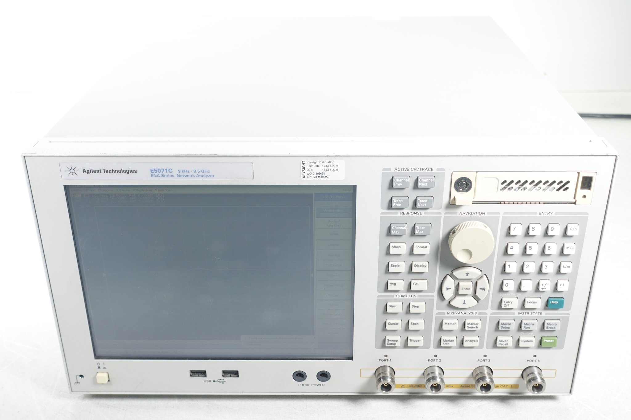 Keysight E5071C-480 二手实拍