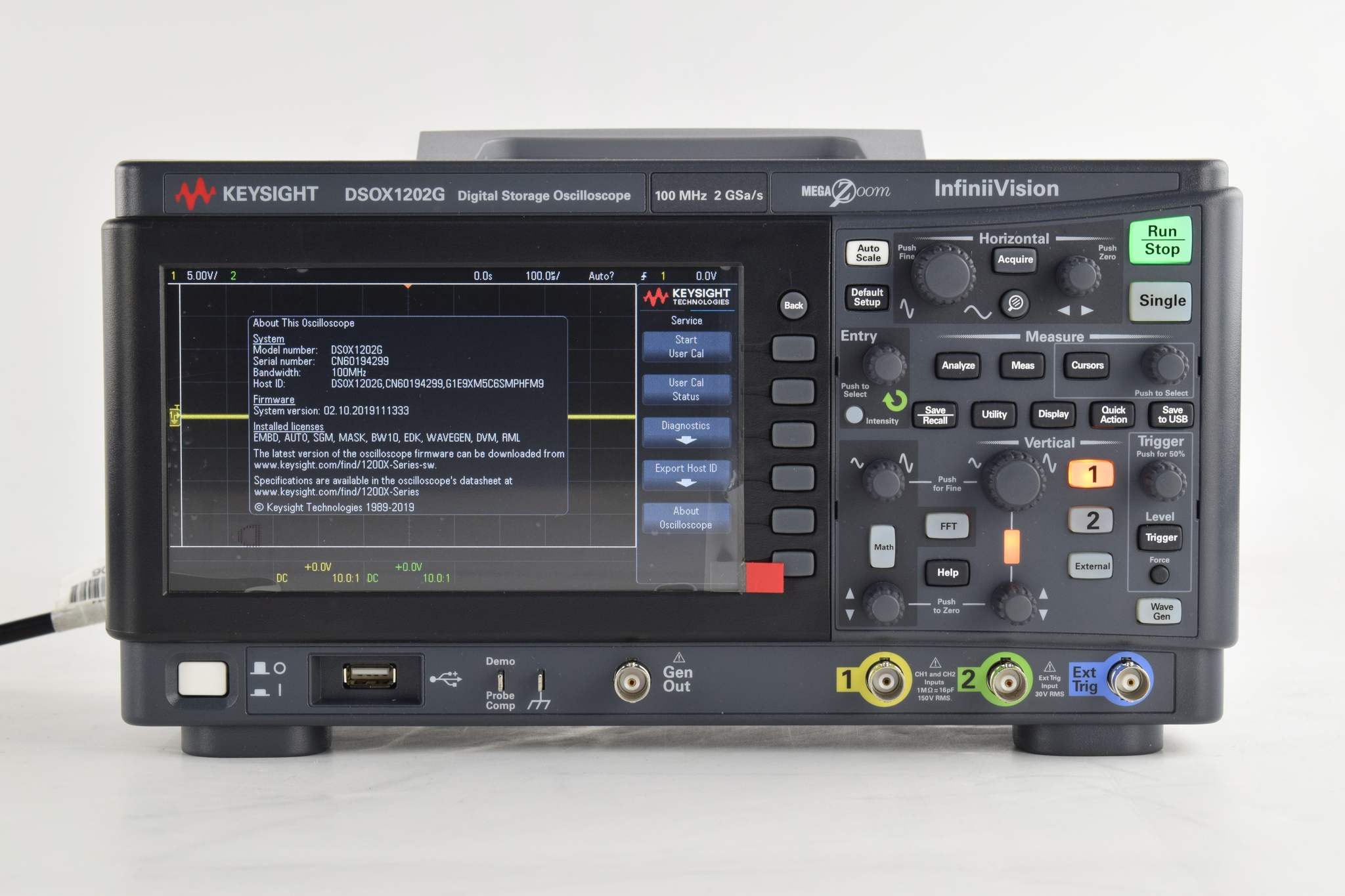 Keysight DSOX1202G 二手实拍