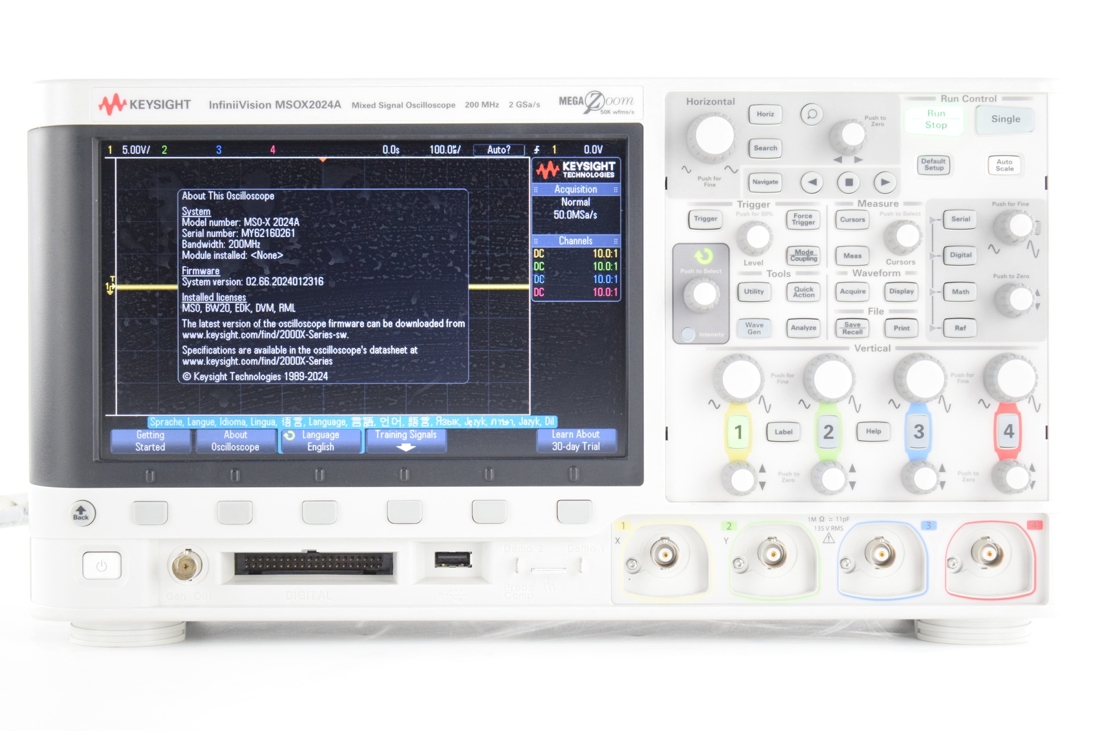 Keysight MSOX2024A 二手实拍