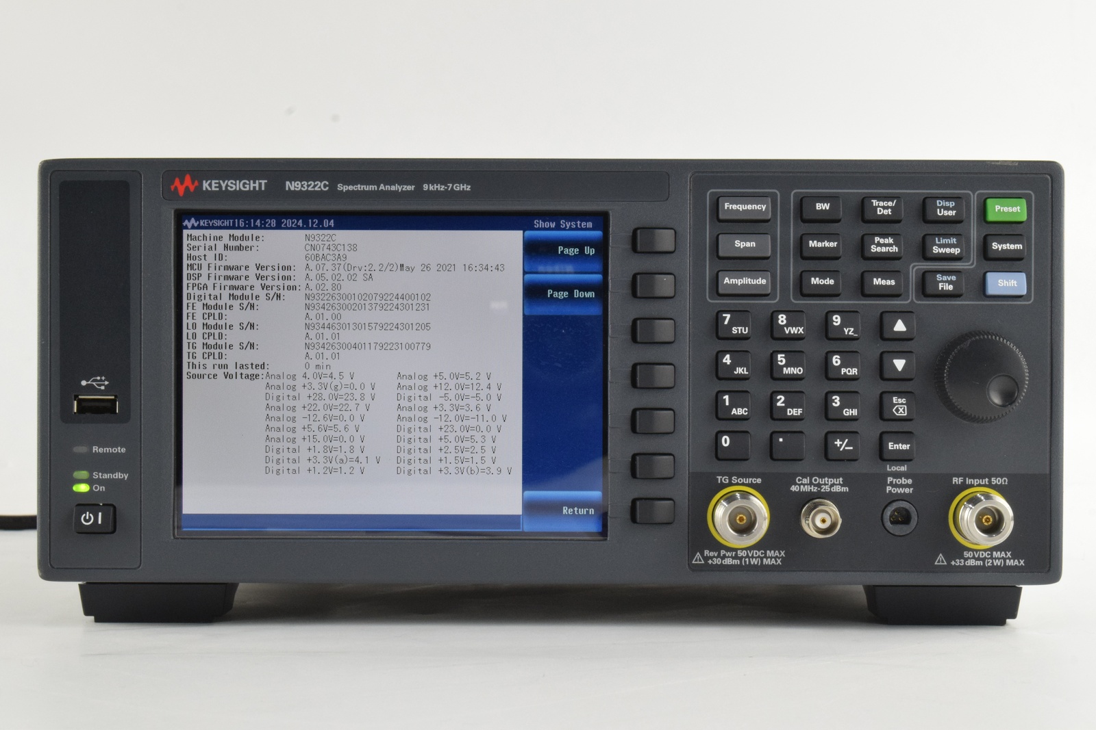 Keysight N9322C 二手实拍