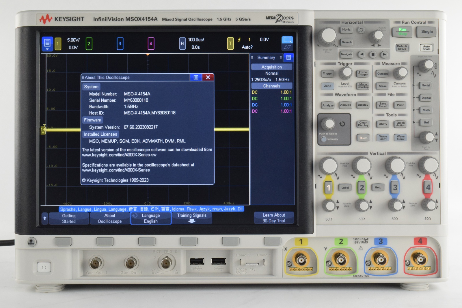 Keysight MSOX4154A 二手实拍