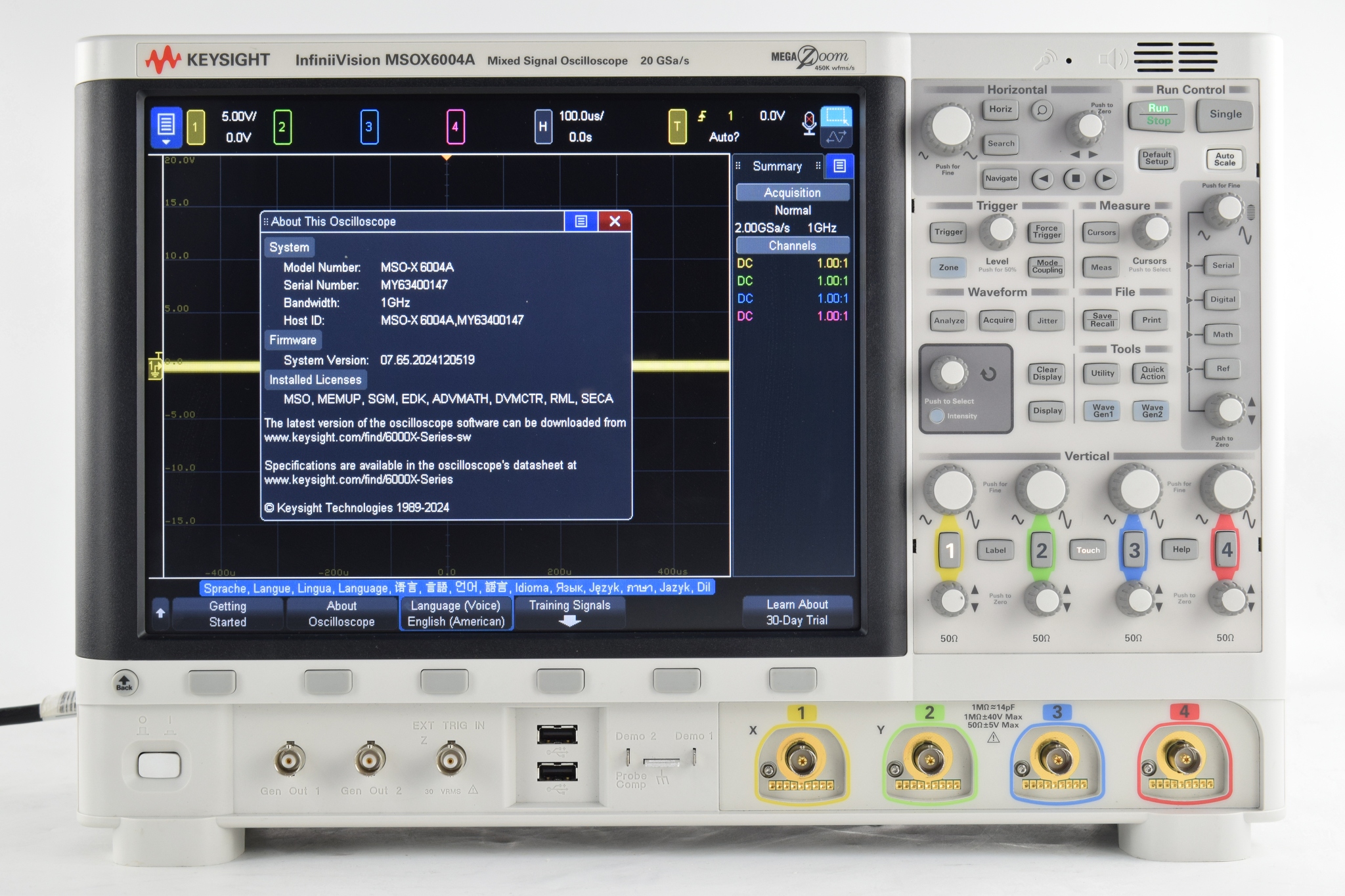 Keysight MSOX6004A 二手实拍