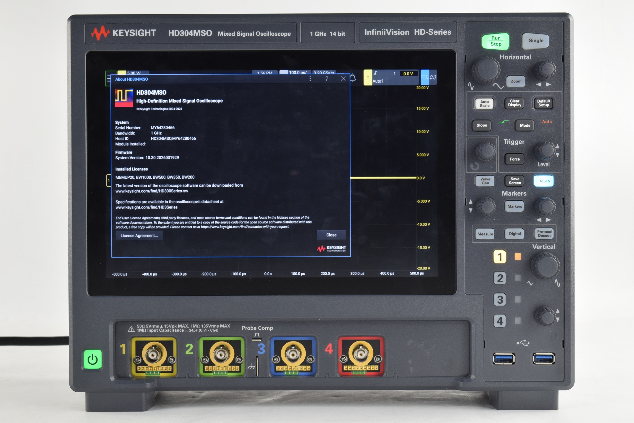 Keysight HD304MSO 二手实拍