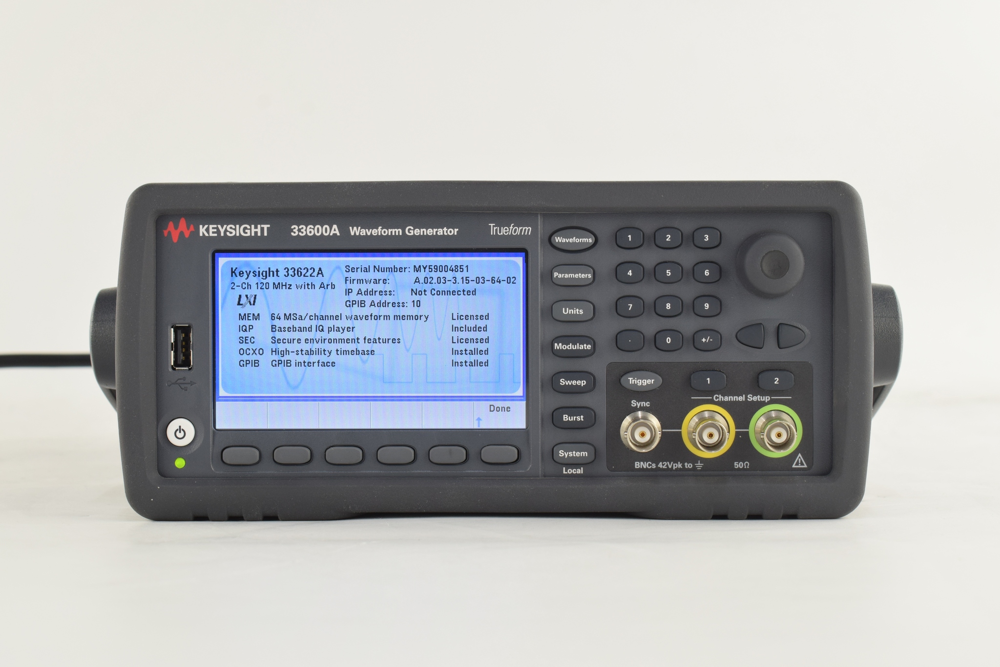 Keysight 33622A 二手实拍
