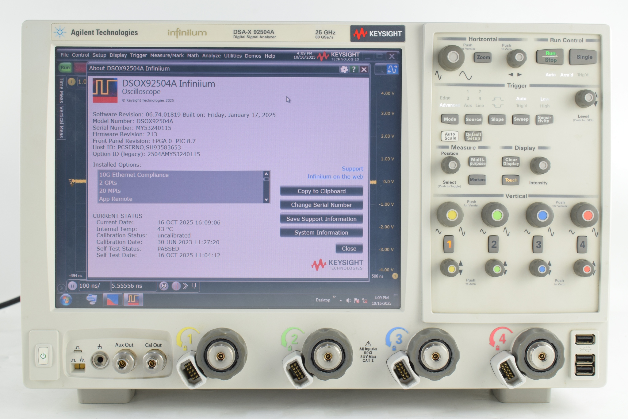Keysight DSAX92504A 二手实拍